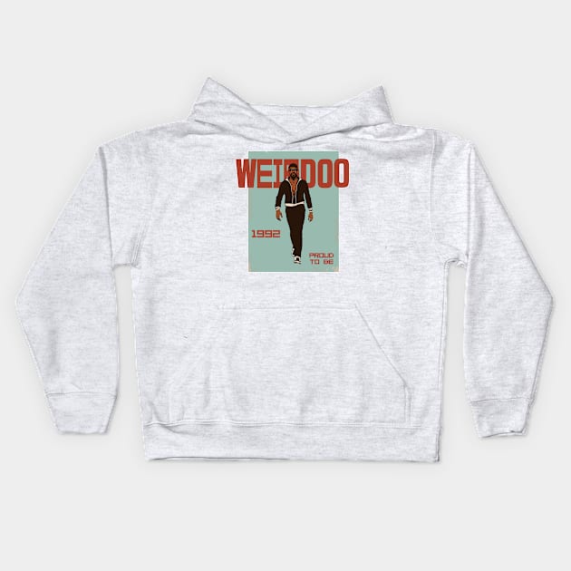 Weirdo - A Tribute to the '90s for people who was born on 1992 Kids Hoodie by diegotorres